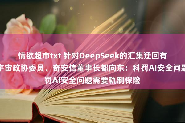情欲超市txt 针对DeepSeek的汇集迂回有所下落！对话宇宙政协委员、奇安信董事长都向东：科罚AI安全问题需要轨制保险